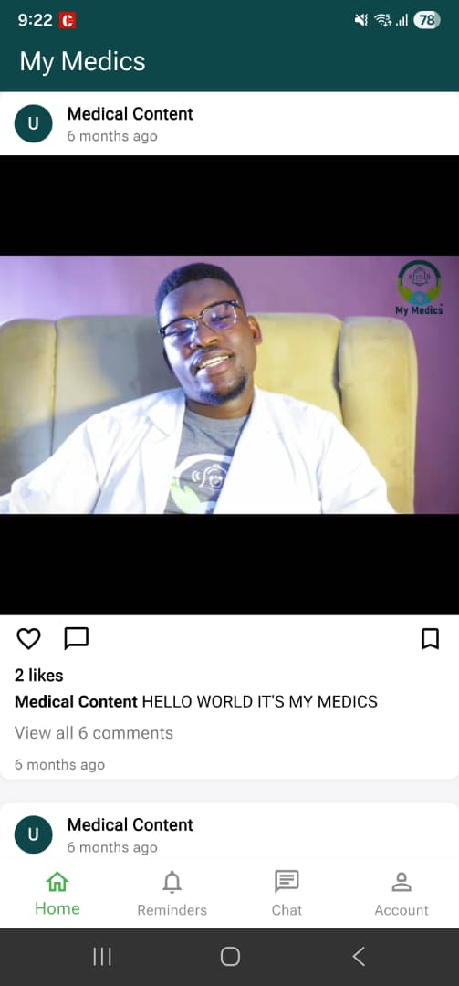My Medics Home Feed
